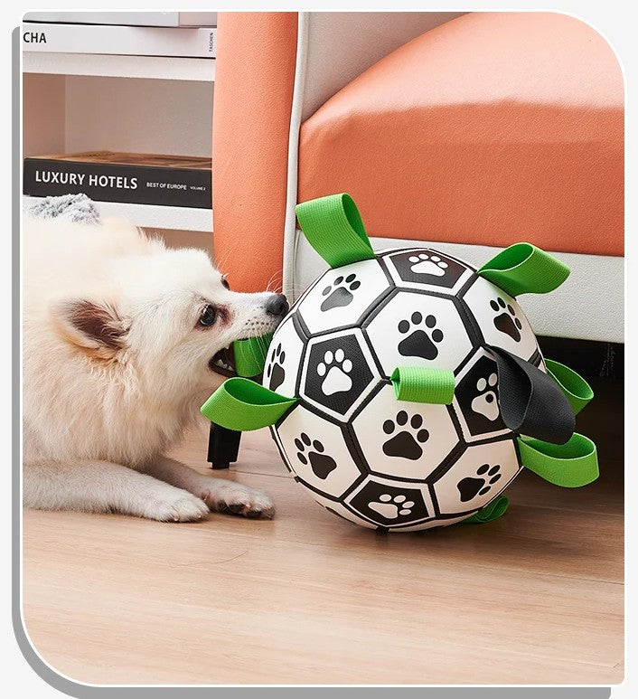 Ballon de football interactif pour chiens – Jouet d'entraînement gonflable pour chiens