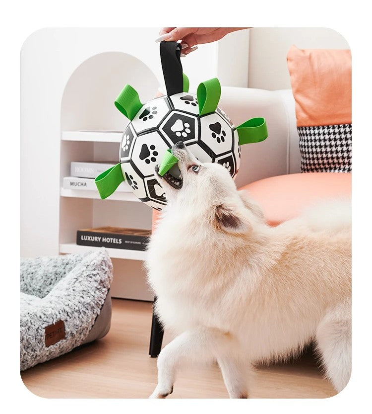 Ballon de football interactif pour chiens – Jouet d'entraînement gonflable pour chiens
