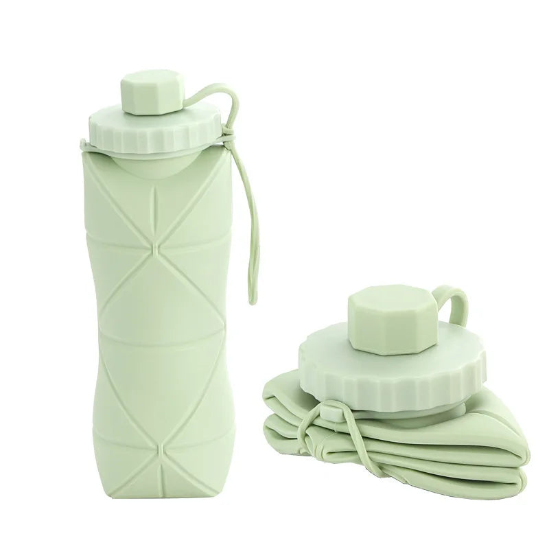 Bouteille d'eau de sport pliable en silicone HYDRAVEIL pour les voyages et les activités de plein air