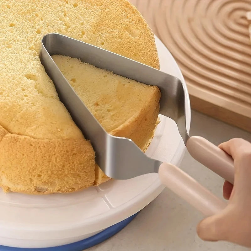 Coupe-gâteau triangulaire et lève-gâteau en acier inoxydable SLICERA