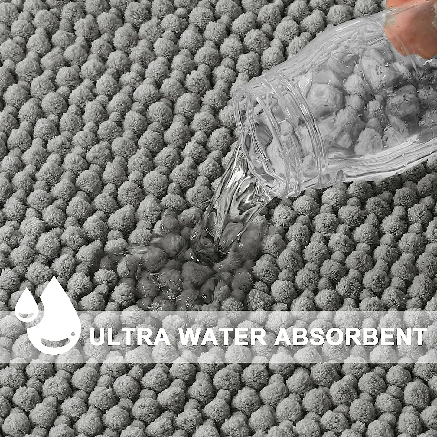 Tapis absorbant et antidérapant en chenille pour animaux de compagnie, idéal pour les entrées intérieures