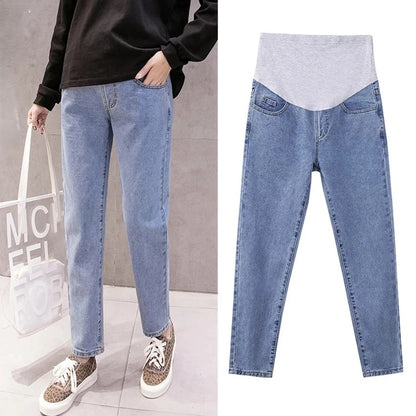 Jean de maternité VELLARENA avec taille haute flexible