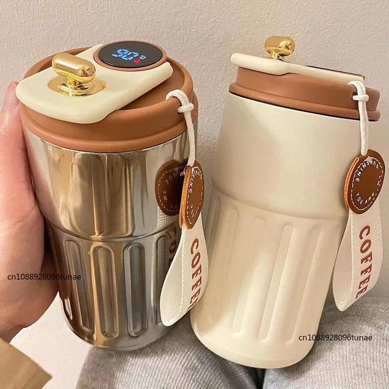 Bouteille isotherme SmartLED | Mug isotherme en acier inoxydable