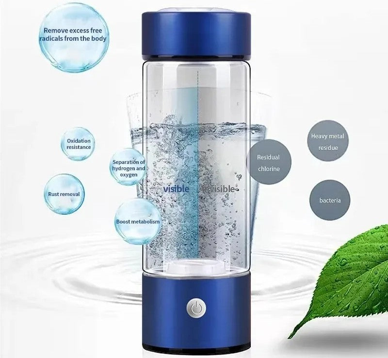 Bouteille génératrice d'eau riche en hydrogène HYDROVITA CELL 420 ml avec filtre en titane