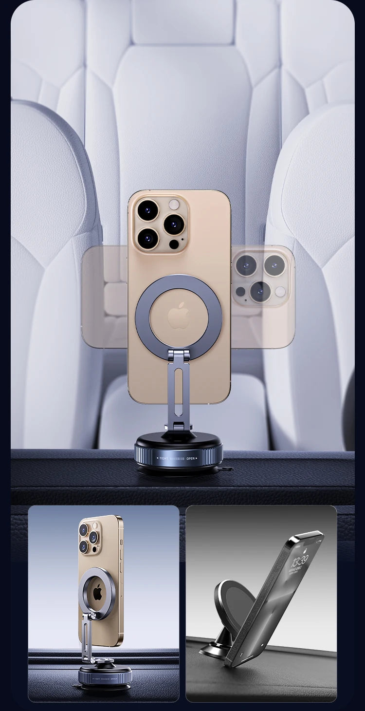 Support de téléphone magnétique pliable à ventouse MAGNIGRIP
