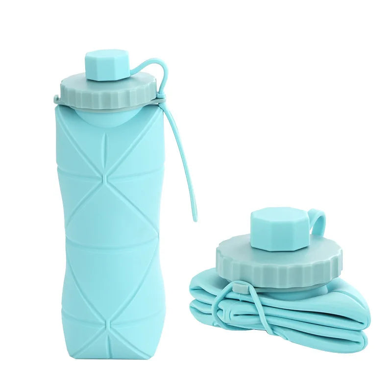 Bouteille d'eau de sport pliable en silicone HYDRAVEIL pour les voyages et les activités de plein air