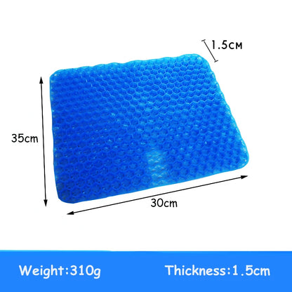 AEROGEL CUSH – Coussin de siège orthopédique en gel avec design en nid d'abeille respirant