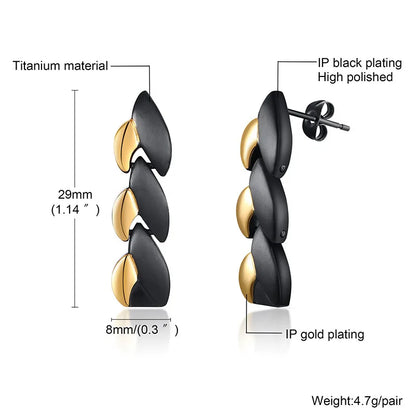 Boucles d'oreilles magnétiques thérapeutiques en titane AXIONIC – Unisexe
