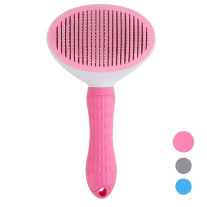 Brosse autonettoyante pour poils d'animaux et poils de chats et de chiens