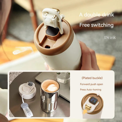 Bouteille isotherme SmartLED | Mug isotherme en acier inoxydable