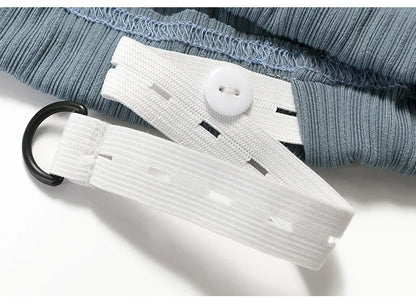 Pantalon de maternité décontracté MATBELLE avec empiècement ventral épais