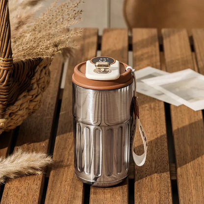 Bouteille isotherme SmartLED | Mug isotherme en acier inoxydable