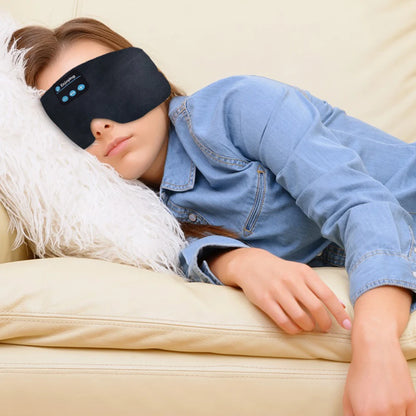 Masque de sommeil Bluetooth / Réglable et confortable pour les voyages et l'insomnie