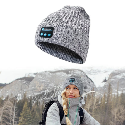 Bonnet d'hiver unisexe Bluetooth / Bonnet tricoté chaud avec écouteurs sans fil