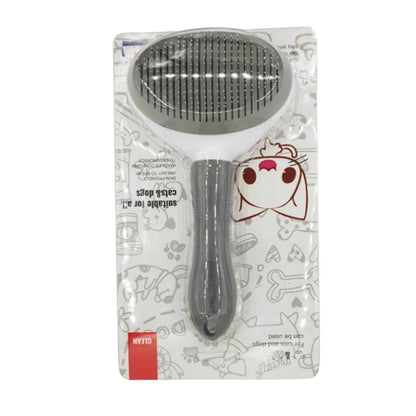 Brosse autonettoyante pour poils d'animaux et poils de chats et de chiens