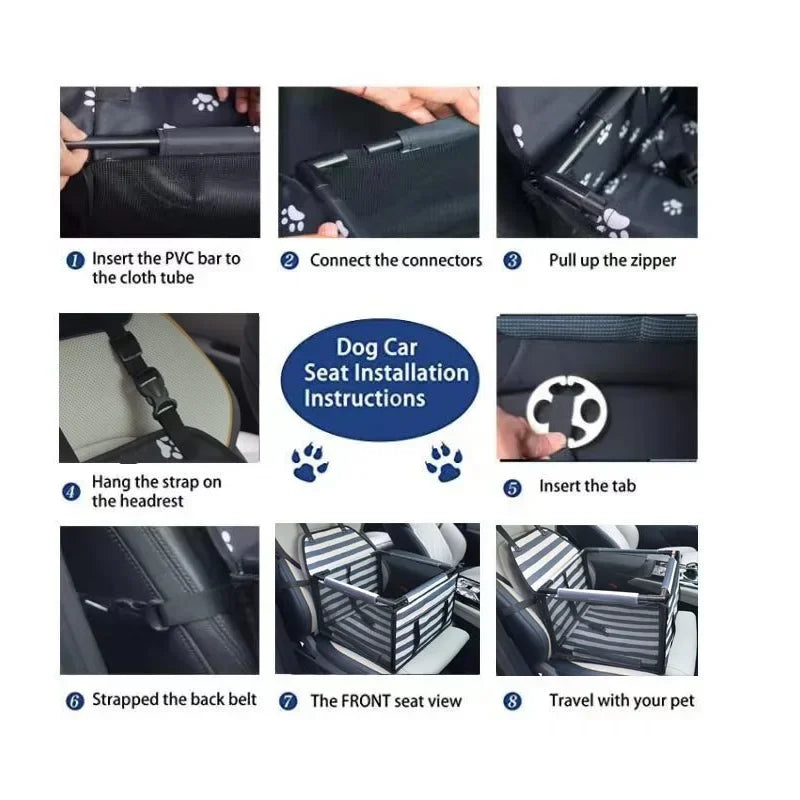 Panier de voyage étanche pour siège auto pour animaux TRAVELLUX