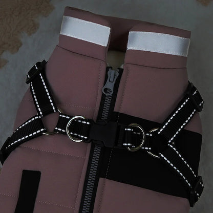 Veste d'hiver réfléchissante pour petits et moyens chiens