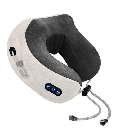 Masseur de cou en forme de U / Oreiller électrique portable avec chauffage et port USB