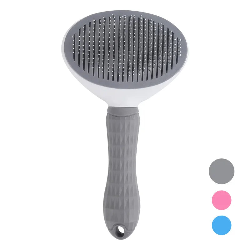 Brosse autonettoyante pour poils d'animaux et poils de chats et de chiens