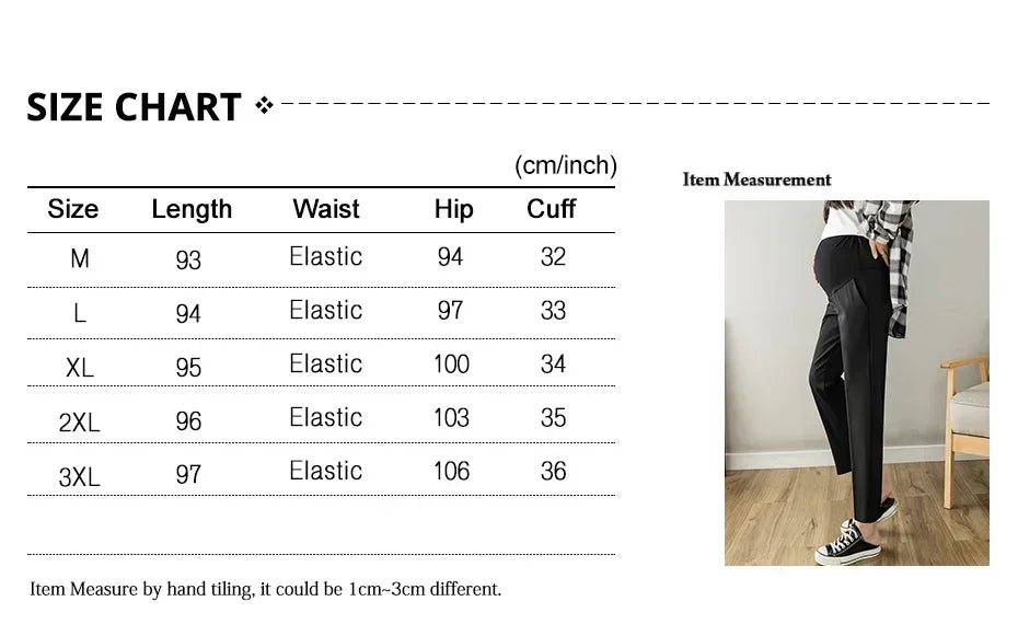 Pantalon de maternité formel à taille élastique