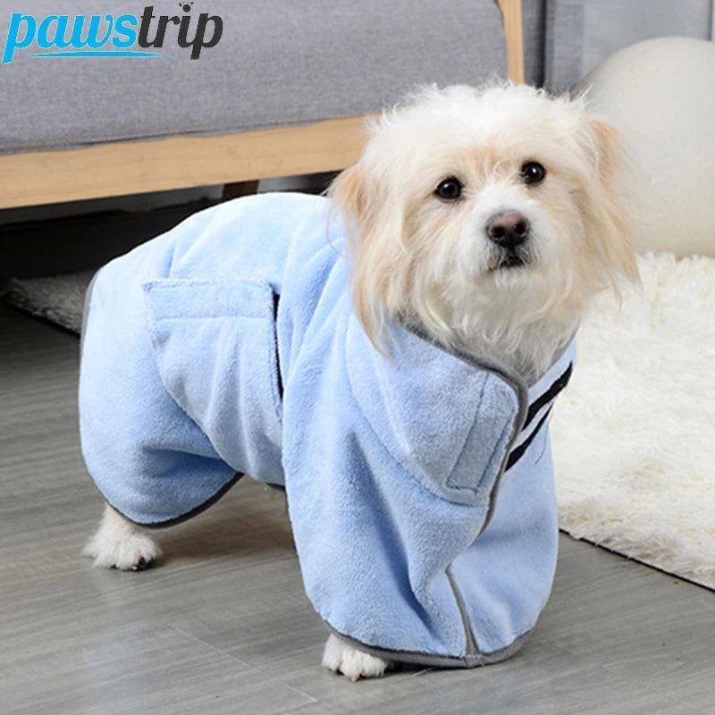 Peignoir absorbant à séchage rapide pour chiens et chats 