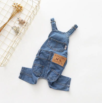 Combinaison en jean pour chien