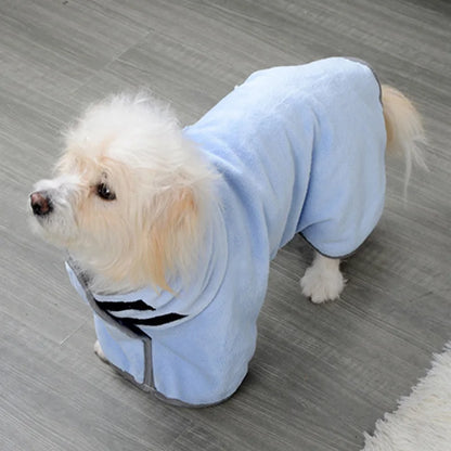 Peignoir absorbant à séchage rapide pour chiens et chats 