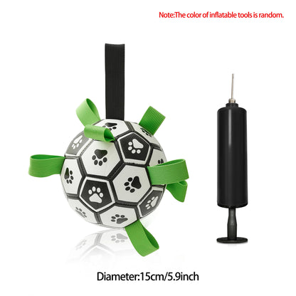 Ballon de football interactif pour chiens – Jouet d'entraînement gonflable pour chiens