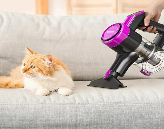 Aspirateur sans fil INSE S10 VORTEX à 3 vitesses avec 2 batteries pour parquets et poils d'animaux