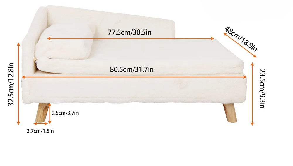 Canapé-lit imperméable Château Paw pour petits et moyens animaux
