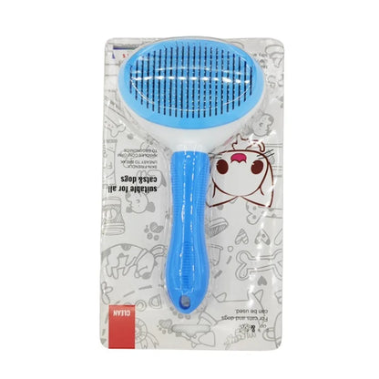 Brosse autonettoyante pour poils d'animaux et poils de chats et de chiens