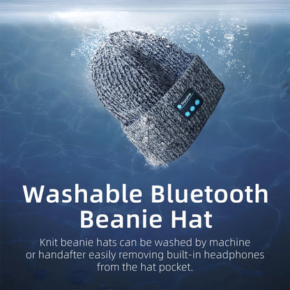 Bonnet d'hiver unisexe Bluetooth / Bonnet tricoté chaud avec écouteurs sans fil
