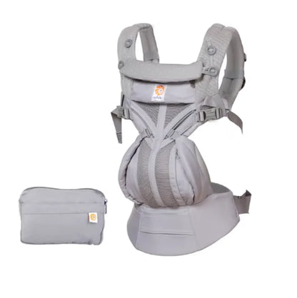 Porte-bébé ergonomique HALLOVA avec maille aérée et soutien lombaire