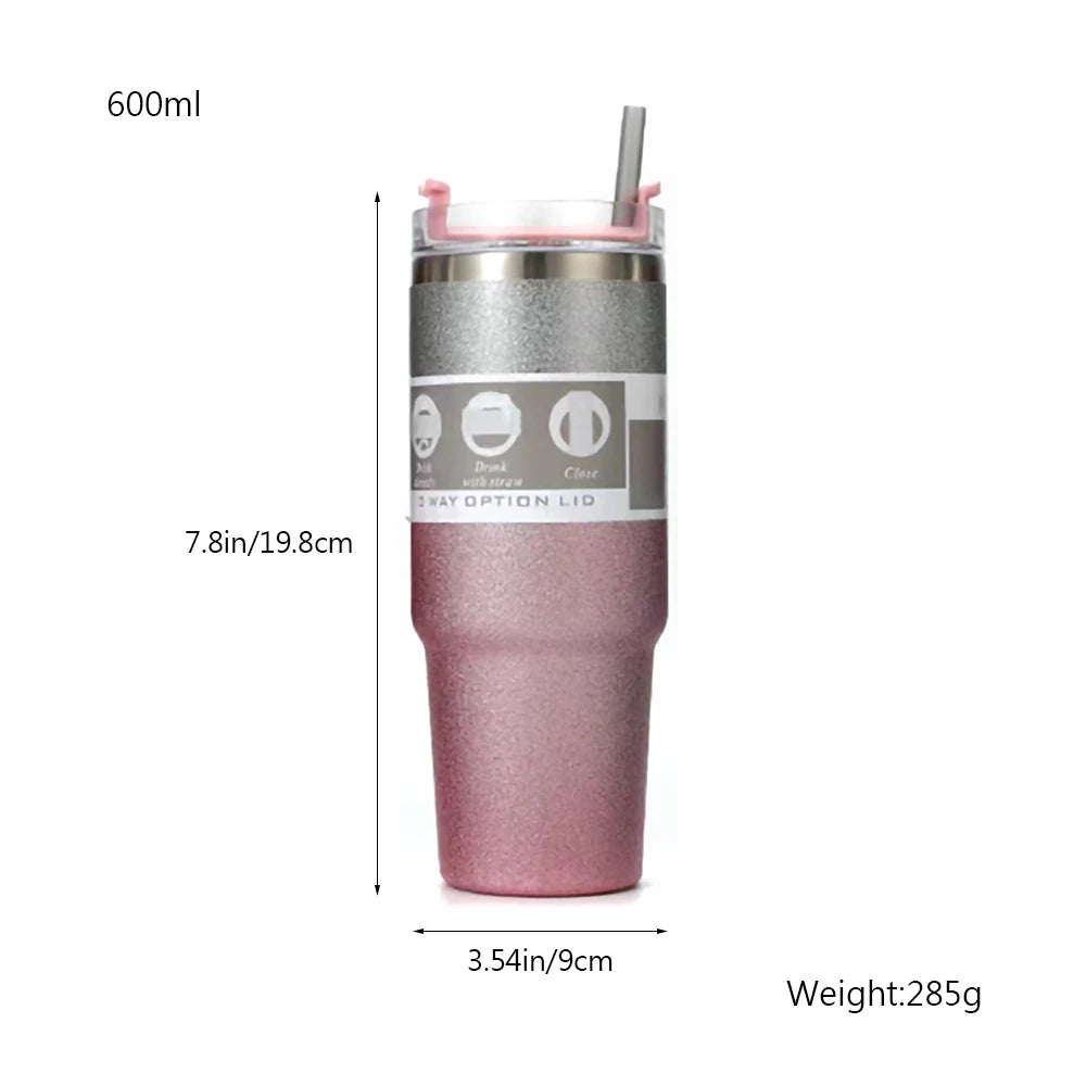 Tasse isotherme en acier inoxydable à double paroi – 600 ml / 900 ml