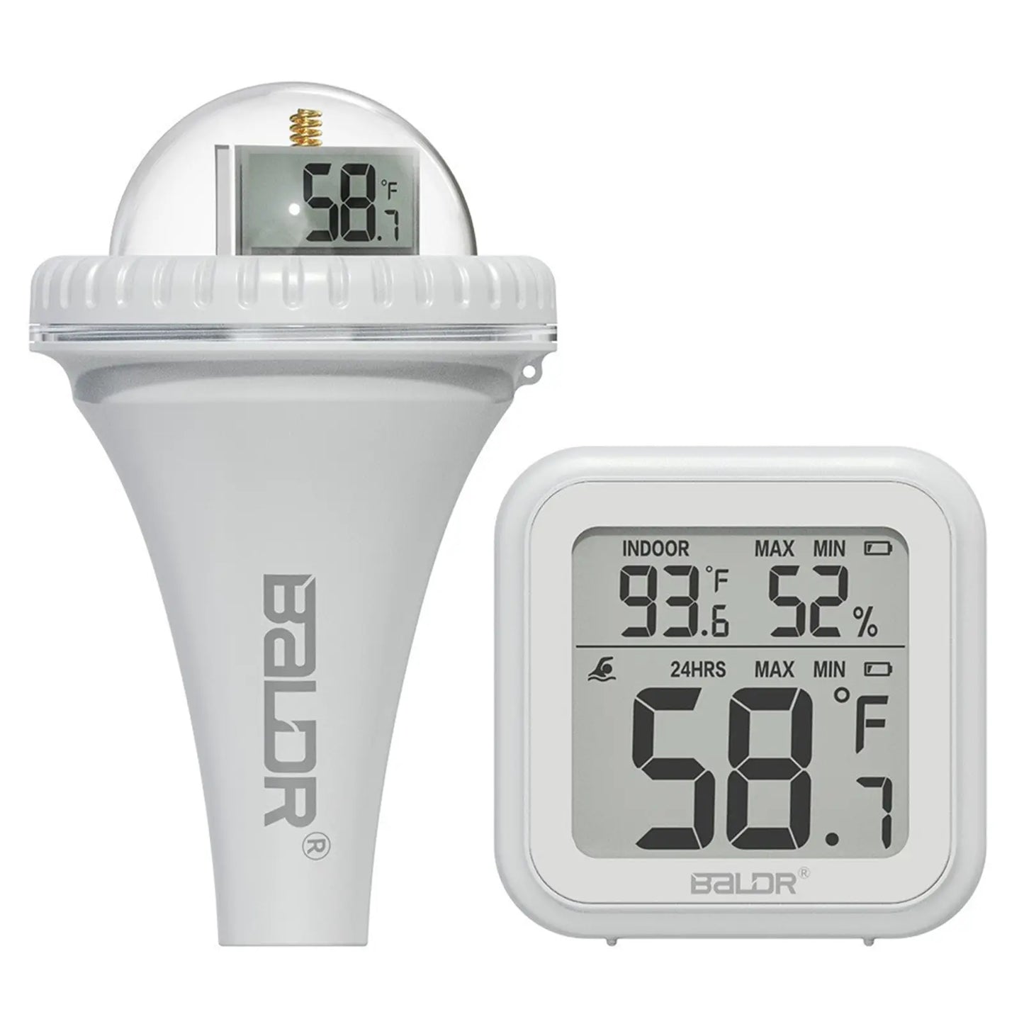 Moniteur sans fil AEROTEMP avec capteur de température et d'humidité flottant
