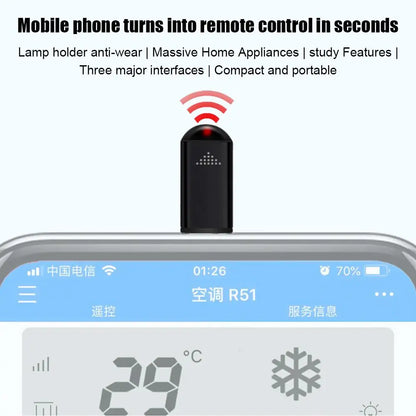 Adaptateur de télécommande infrarouge intelligent IRCOM Type-C pour iPhone et Android 