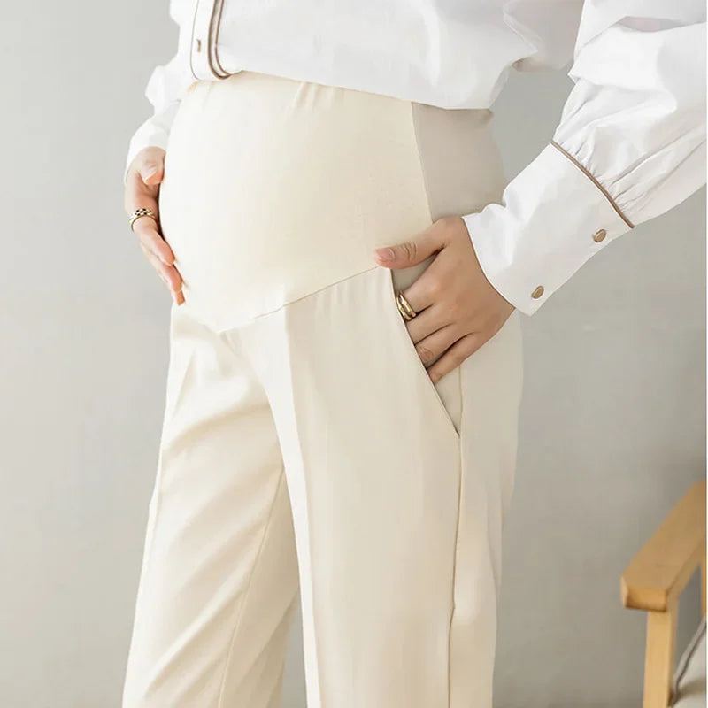 Pantalon de maternité formel à taille élastique