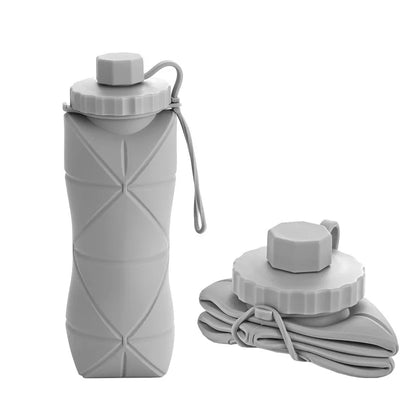 Bouteille d'eau de sport pliable en silicone HYDRAVEIL pour les voyages et les activités de plein air